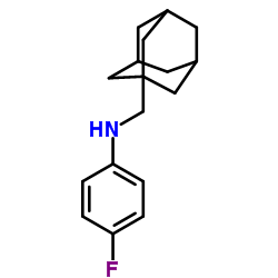 N-(Adamantan-1-ylmethyl)-4-fluoroaniline Structure