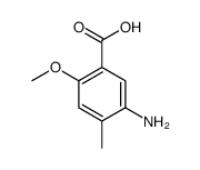 5-Amino-2-methoxy-4-methylbenzoic acid Structure