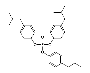 tris[4-(2-methylpropyl)phenyl] phosphate Structure