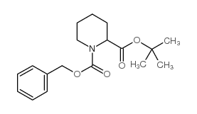 N-cbz-2-哌啶羧酸叔丁酯结构式