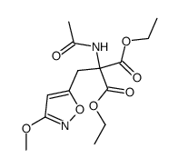 diethyl acetamido-(3-methoxyisoxazol-5-ylmethyl)malonate Structure