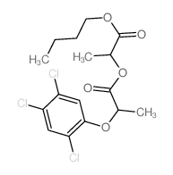 Lactic acid, butylester, DL-, DL-2-(2,4,5-trichlorophenoxy)propionate (8CI) structure