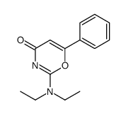 2-(diethylamino)-6-phenyl-1,3-oxazin-4-one结构式