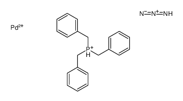 diazonioazanide,palladium(2+),tribenzylphosphanium Structure