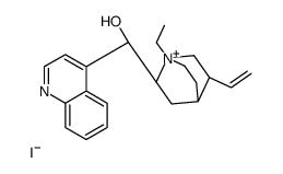 (3ξ,8α,9S)-1-Ethyl-9-hydroxycinchonan-1-ium iodide结构式