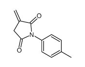 3-methylidene-1-(4-methylphenyl)pyrrolidine-2,5-dione结构式