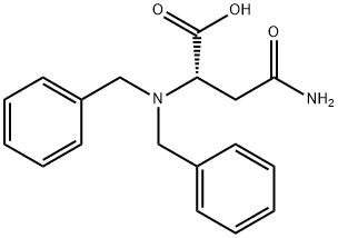 L-Asparagine, N,N-bis(phenylmethyl)- Structure