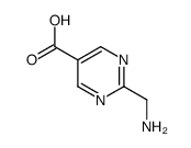 5-Pyrimidinecarboxylicacid,2-(aminomethyl)-(9CI) Structure