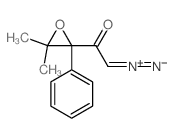Ethanone,2-diazo-1-(3,3-dimethyl-2-phenyl-2-oxiranyl)- structure