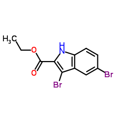 5-溴-吲哚-2-甲酸乙酯结构式