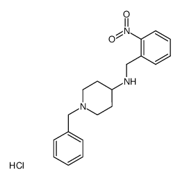 1-benzyl-4-(2-nitrophenylmethyl)aminopiperidine*2HCl结构式