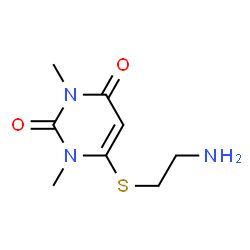 2,4(1H,3H)-Pyrimidinedione,6-[(2-aminoethyl)thio]-1,3-dimethyl-(9CI) picture