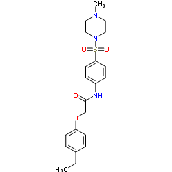 2-(4-Ethylphenoxy)-N-{4-[(4-methyl-1-piperazinyl)sulfonyl]phenyl}acetamide Structure