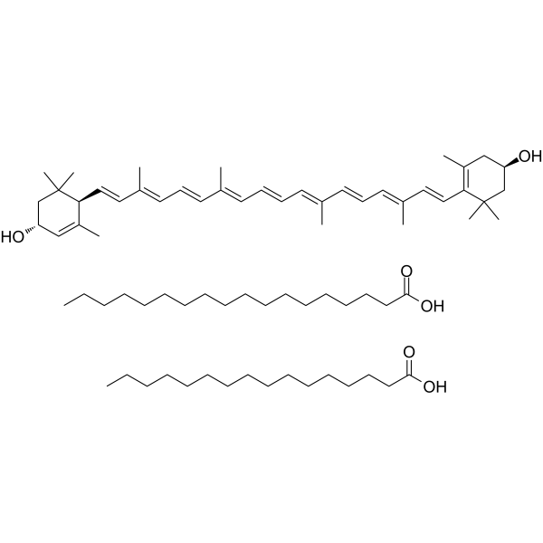 叶黄素棕榈酸硬脂酸酯结构式