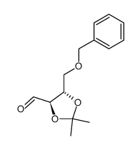 (4S,5R)-4-benzyloxymethyl-2,2-dimethyl-1,3-dioxolane-5-carboxaldehyde Structure