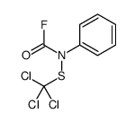 N-phenyl-N-(trichloromethylsulfanyl)carbamoyl fluoride Structure