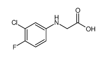 Glycine, N-(3-chloro-4-fluorophenyl) Structure