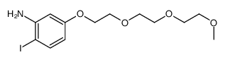2-iodo-5-[2-[2-(2-methoxyethoxy)ethoxy]ethoxy]aniline Structure