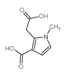 2-羧甲基-1-甲基吡咯-3-羧酸结构式