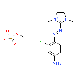 2-[(4-amino-2-chlorophenyl)azo]-1,3-dimethyl-1H-imidazolium methyl sulphate Structure