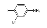 3-bromo-4-iodoaniline Structure