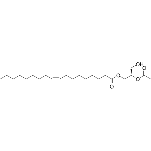 1-油酰基-2-乙酰基-sn-丙三醇结构式