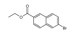 2-Naphthalenecarboxylic acid, 6-bromo-, ethyl ester Structure