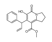 6-羟基-5-氧代-7-(1-苯基烯丙基)-1,2,3,5-四氢吲哚嗪-8-羧酸甲酯结构式