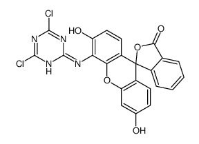 4'-[(4,6-dichloro-1,3,5-triazin-2-yl)amino]-3',6'-dihydroxyspiro[isobenzofuran-1(3H),9'-[9H]xanthene]-3-one Structure