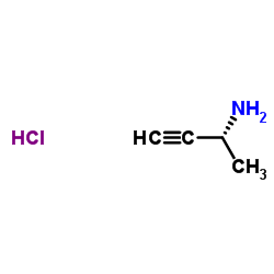 (R)-1-甲基丙基-2-炔胺盐酸盐结构式