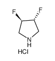 trans-3,4-difluoropyrrolidine hydrochloride Structure