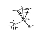 (pentamethylcyclopentadienyl)Pd(P(i-Pr)3)Br结构式