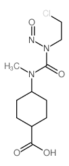 4-[(2-chloroethyl-nitroso-carbamoyl)-methyl-amino]cyclohexane-1-carboxylic acid结构式