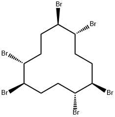 Cyclododecane, 1,2,5,6,9,10-hexabromo-, (1R,2R,5R,6R,9R,10R)- Structure
