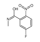 5-氟-n-甲基-2-硝基苯甲酰胺结构式