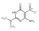 6-氨基-2-(二甲基氨基)-5-硝基-4(1H)-嘧啶酮结构式