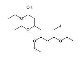 1,3,5,7-tetraethoxy-8-iodooctan-1-ol结构式