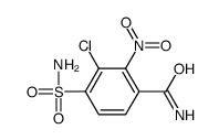 3-chloro-2-nitro-4-sulfamoylbenzamide结构式