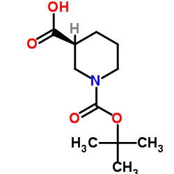 L-1-Boc-Nipecotic acid Structure