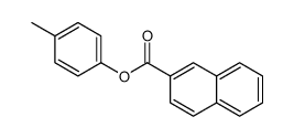 (4-methylphenyl) naphthalene-2-carboxylate结构式