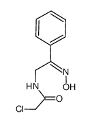 (E)-α-(Chloracetylamino)acetophenon-oxim结构式