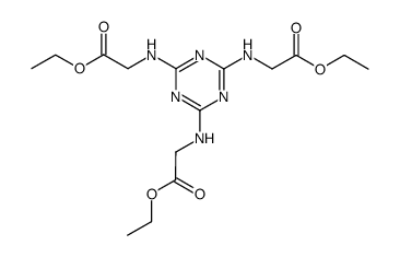 N,N',N''-[1,3,5]triazine-2,4,6-triyl-tris-glycine triethyl ester Structure