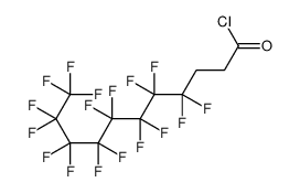 4,4,5,5,6,6,7,7,8,8,9,9,10,10,11,11,11-heptadecafluoroundecanoyl chloride Structure
