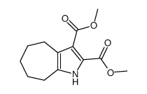 dimethyl 4,5,6,7,8-pentahydro-1H-cyclohepta[b]pyrrole-2,3-dicarboxylate Structure