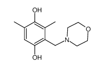 2,6-dimethyl-3-morpholinomethyl-hydro-p-benzoquinone Structure