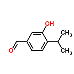 (9CI)-3-羟基-4-(1-甲基乙基)-苯甲醛结构式