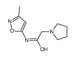 N-(3-methyl-1,2-oxazol-5-yl)-2-pyrrolidin-1-ylacetamide Structure