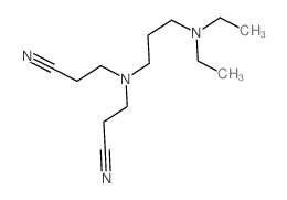 3-(2-cyanoethyl-(3-diethylaminopropyl)amino)propanenitrile结构式