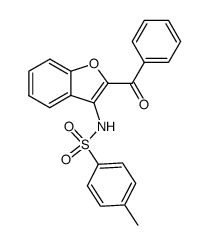 2-benzoyl-3-p-toluenesulfonylamidobenzofuran Structure