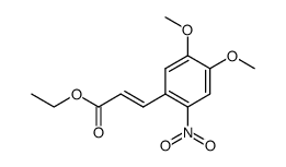 4,5-dimethoxy-2-nitro-trans-cinnamic acid ethyl ester结构式